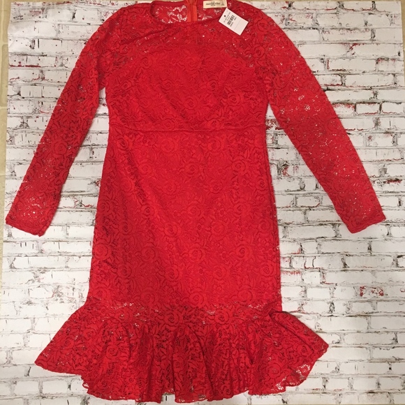 Abercrombie & Fitch Dresses & Skirts - NWT Small Abercrombie & Fitch Red Lace Dress